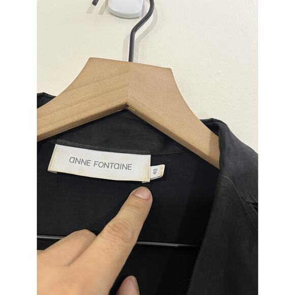 Anne Fontaine Laurence Dress 40 Academia Witchy Victorian Luxury Minimalist 90s - Picture 4 of 15